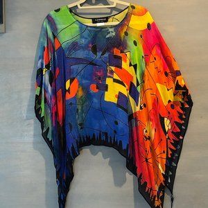 Unique art printed poncho for sale!